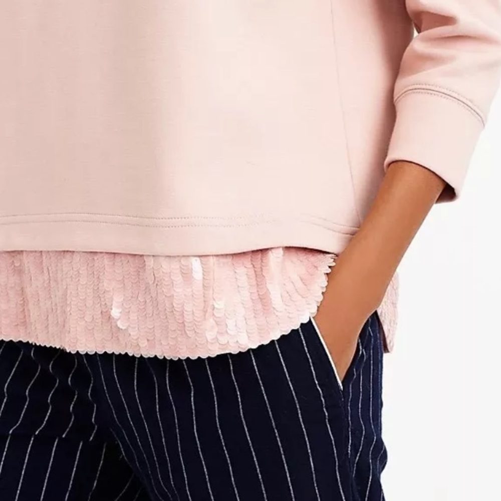 J Crew Sequin Pullover Sweater - image 2